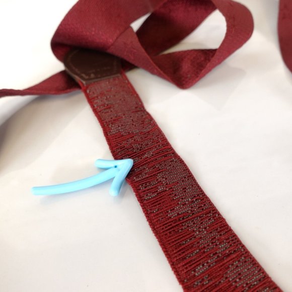 PELICAN‎ Suspenders Mens Red Burgundy Y Back Star Button Adjustment Made in USA - Picture 9 of 11